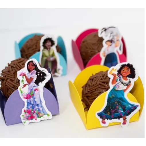 Forminhas Personalizadas para Doces 50/100/150/200 Unidades - Tema Encanto - ATENÇÃO *LEIA DESCRIÇÃO