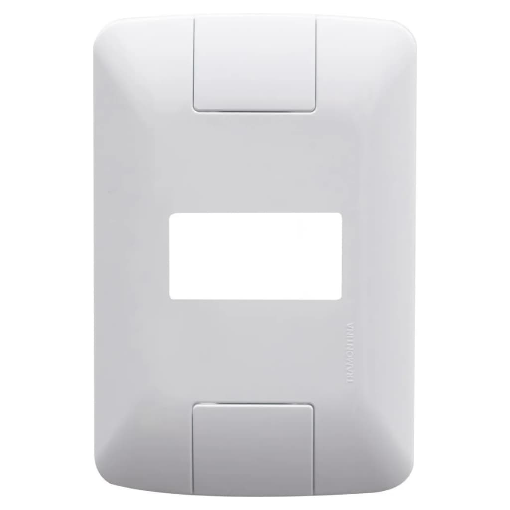 Placa 1 Posto Horizontal Tramontina Linha Aria 4 X 2 Branca Cor Branco