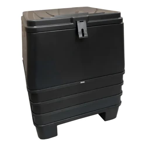Baú 144 Litros Motofrete Motoboy Carga Entrega Liso Preto Mn3