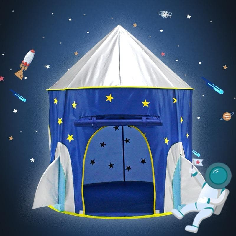 Barraca Infantil castelinho  Foguete Azul / Rosa Cabana Toca Tenda Casinha