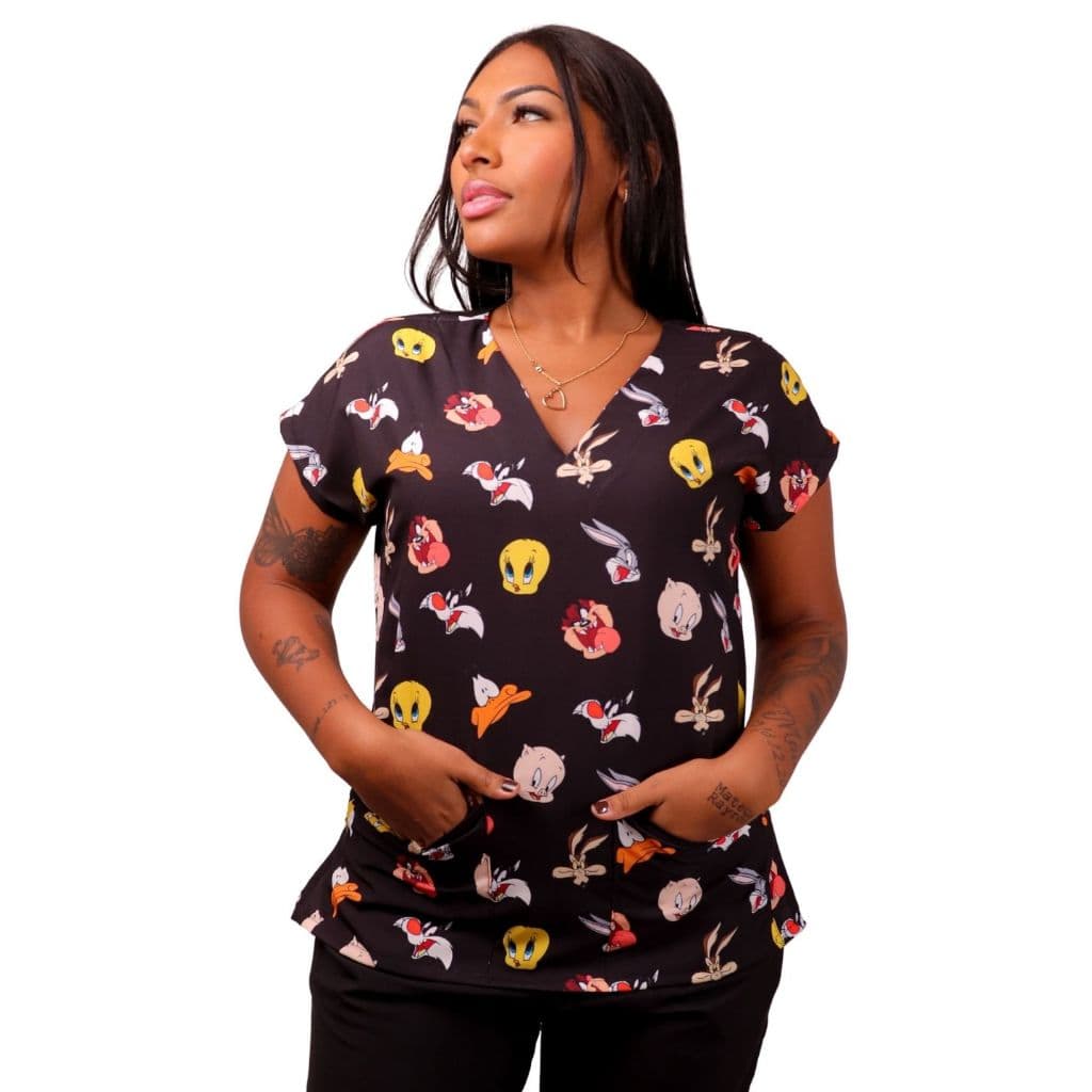 Scrub Conjunto Pijama Cirúrgico/Hospitalar (PIU PIU /FRAJOLA ref:080)Conforto, Qualidade e Durabilidade