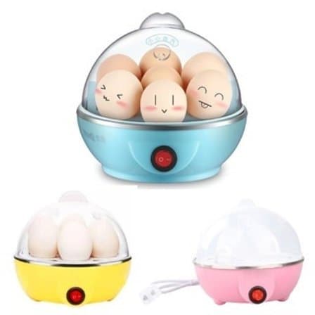 Cozedor de ovos eletricos portatil cozinha  a vapor cor rosa 110v