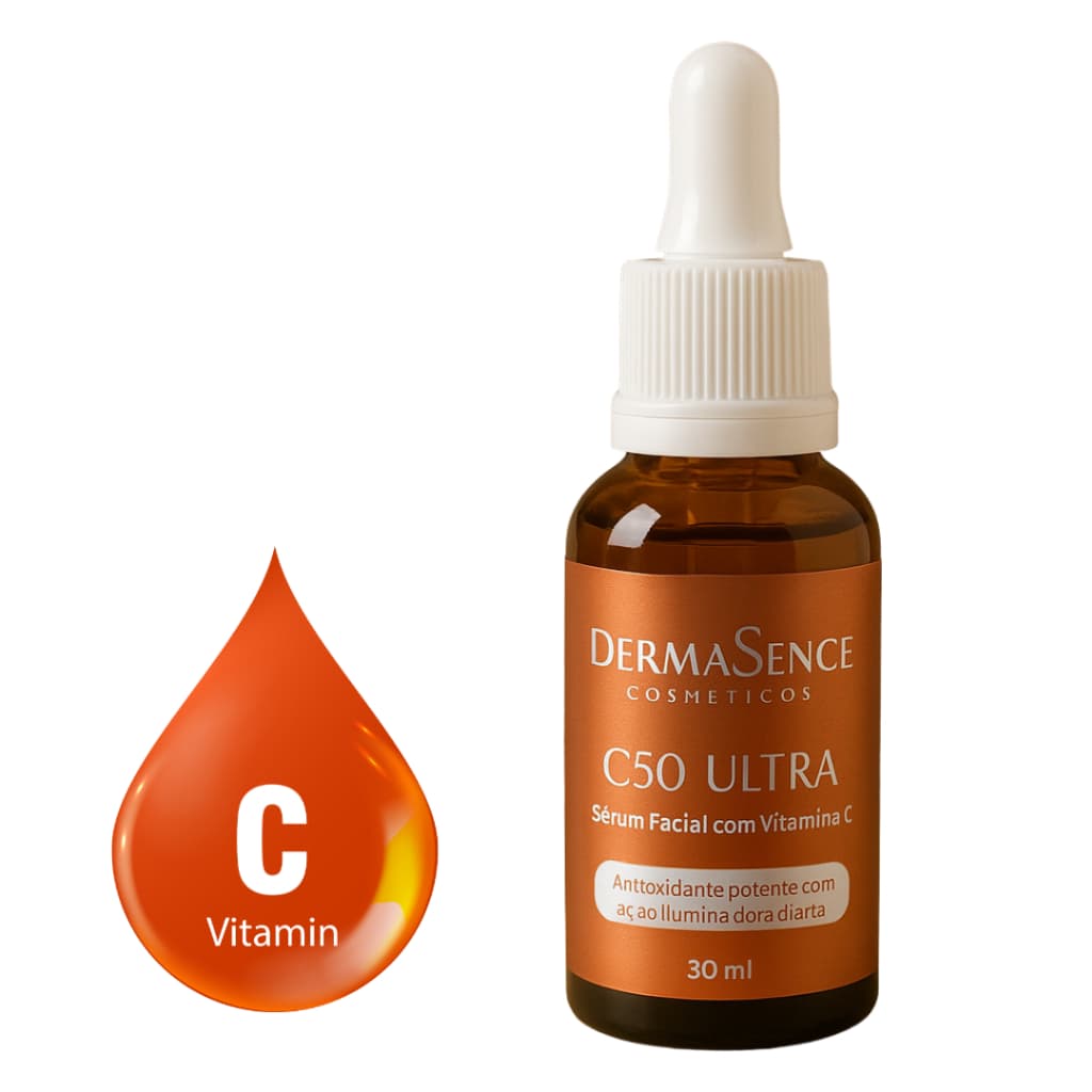 Vitamina C Sérum 50% Clareador Antioxidante DermaSence
