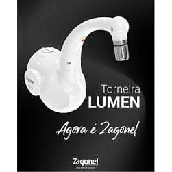 Torneira Elétrica Lumen Zagonel 220V (Parede) – Água Quente Instantânea, Economia e Conforto