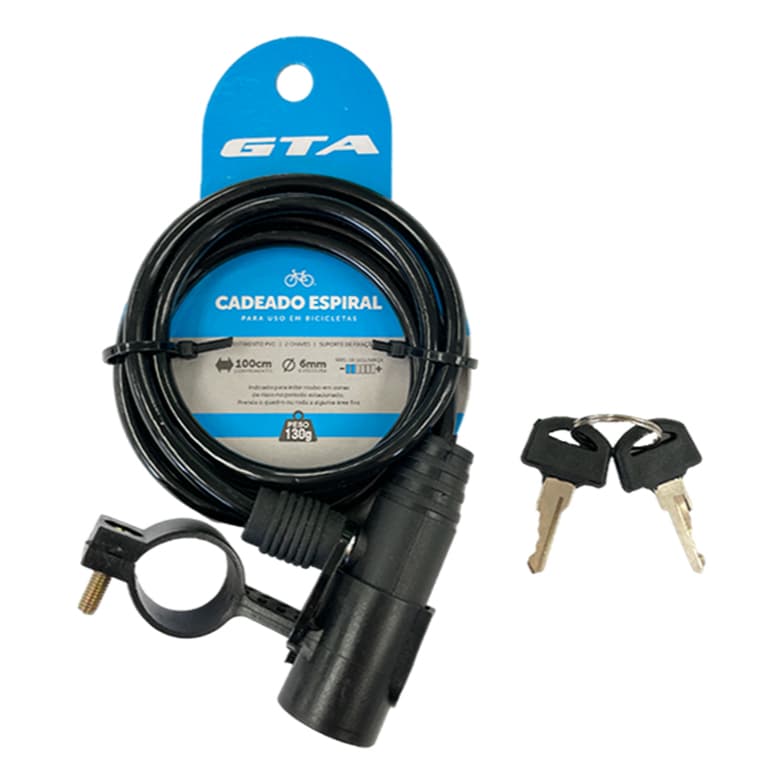 Cadeado Gta Bike Corrente 1,5m X 12mm Bicicleta PROMO!