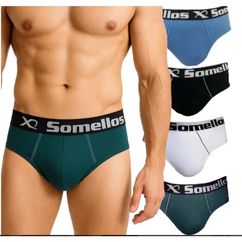 Kit 9 Cueca Adulto simples100% Algodão Slip zorba Anti Alergica Premium