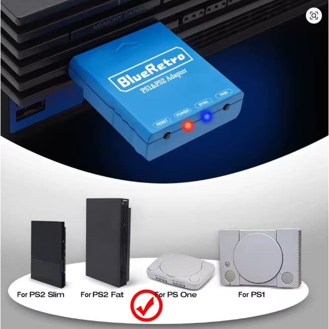 Adaptador PS1 PS2 Bluetooth Controles BlueRetro RetroScaler