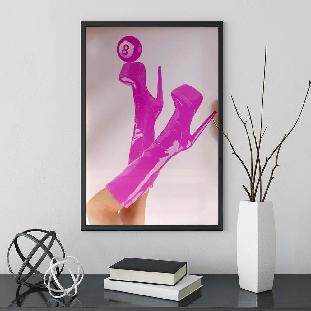 Quadro decorativo Saltos "High Heels, High Stakes" (1 peça)