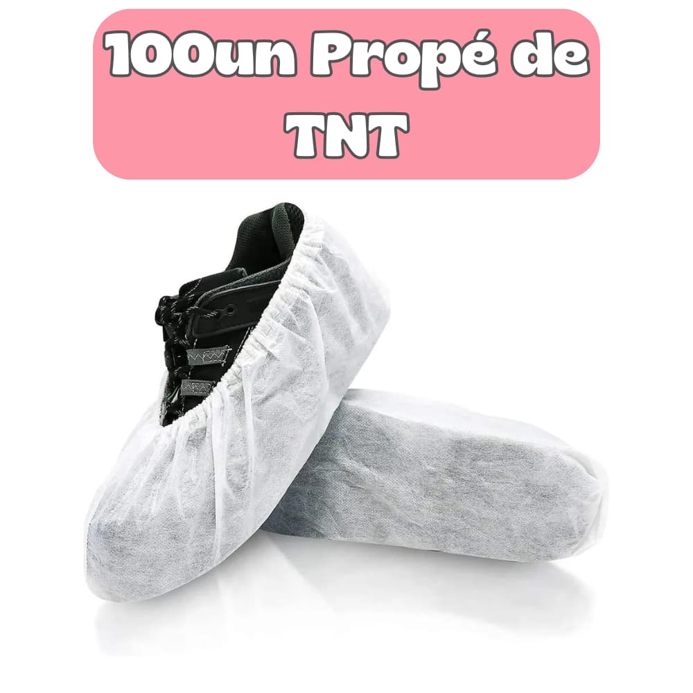 100un Propé TNT Descartável Proteção Higiene e Conforto Econômico Manicure e Pedicure Hospitalar