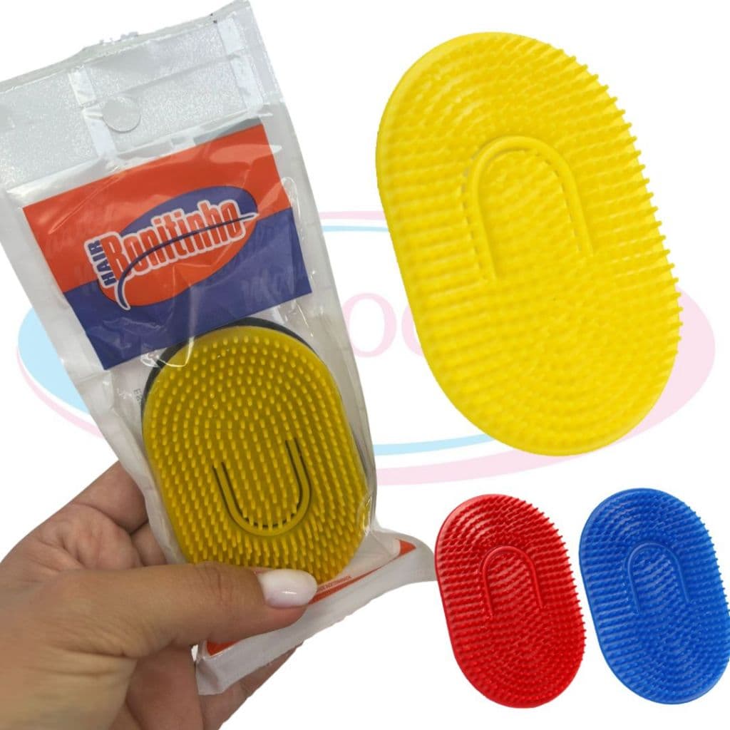 Escova Oval Pequena Marilu – Penteia o cabelo e massageia o couro cabeludo | Cabe no bolso - 2 Unid.