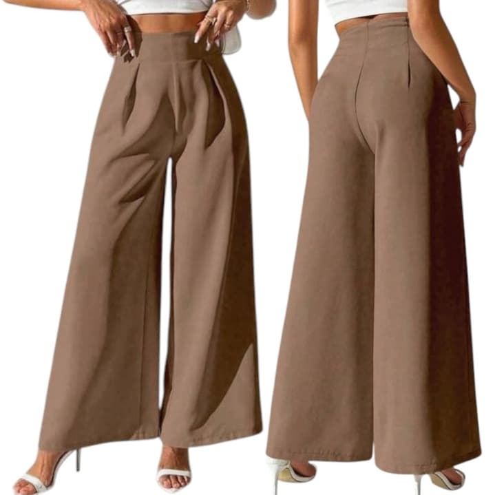 Calça Pantalona Alfaiataria Premium Feminina | Cintura Alta, Elegante, Confortável, Moda Social e Casual blackfriday*