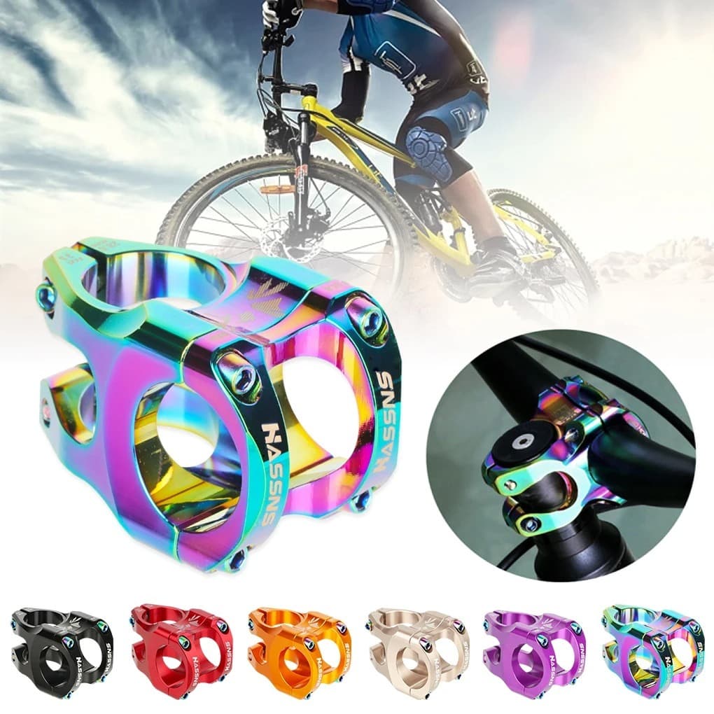 Haste de guiador de bicicleta HASSNS 35mm Mtb 31.8mm haste de liga de alumínio para