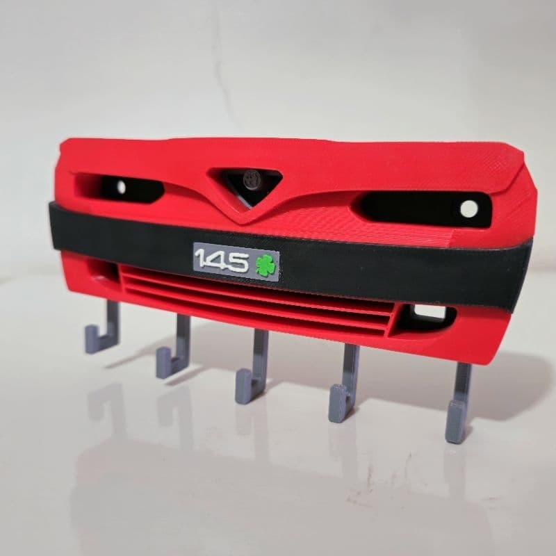 Suporte de Chaves Exclusivo Alfa Romeo 145 - Decoração Organizador de Parede Personalizável