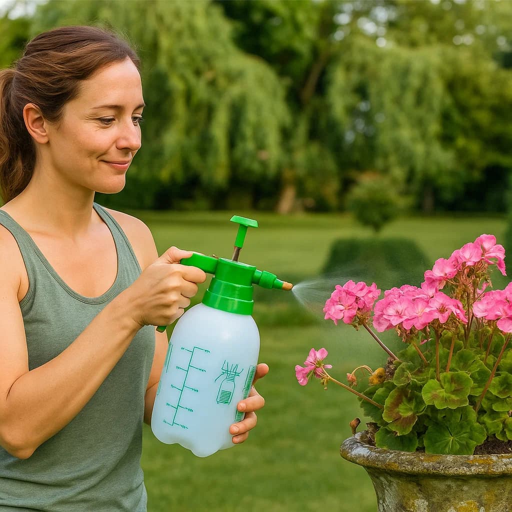 Pulverizador Borrifador Manual Pressão Para Jardim Limpeza - 1,5 L - Verde