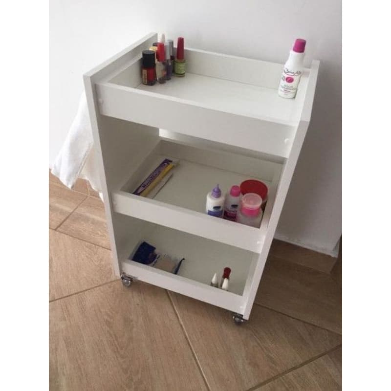 carrinho auxiliar 100%, mdf