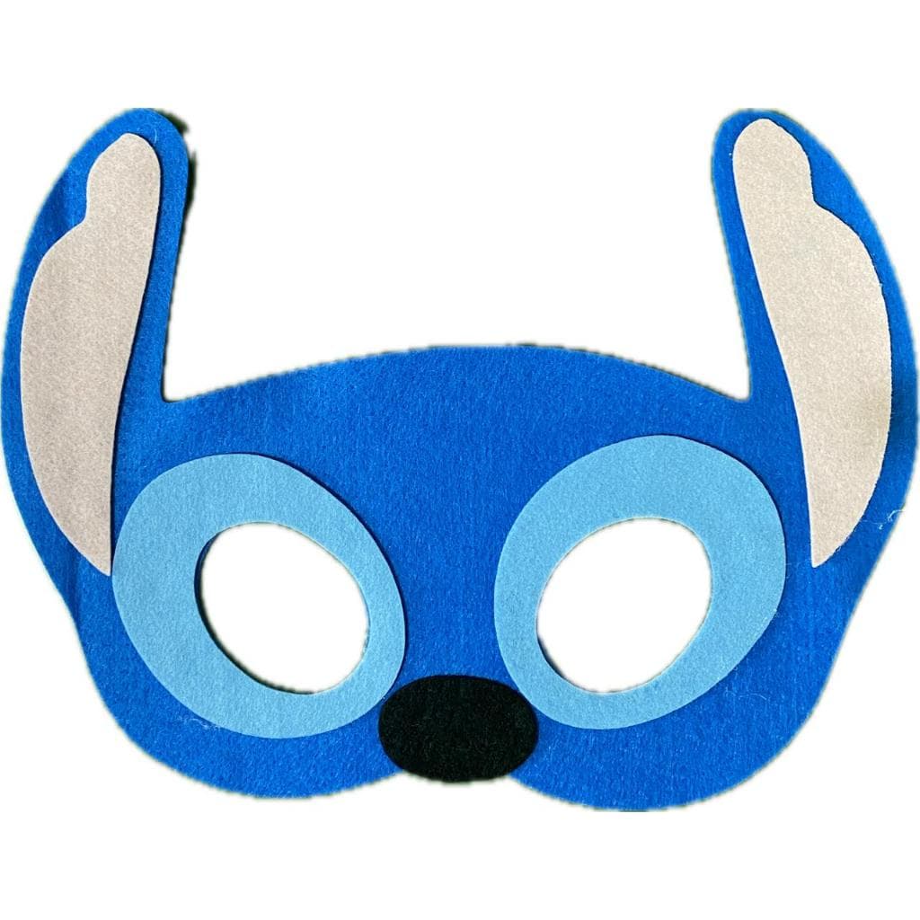 Máscara Stitch em feltro para festas aniversários eventos