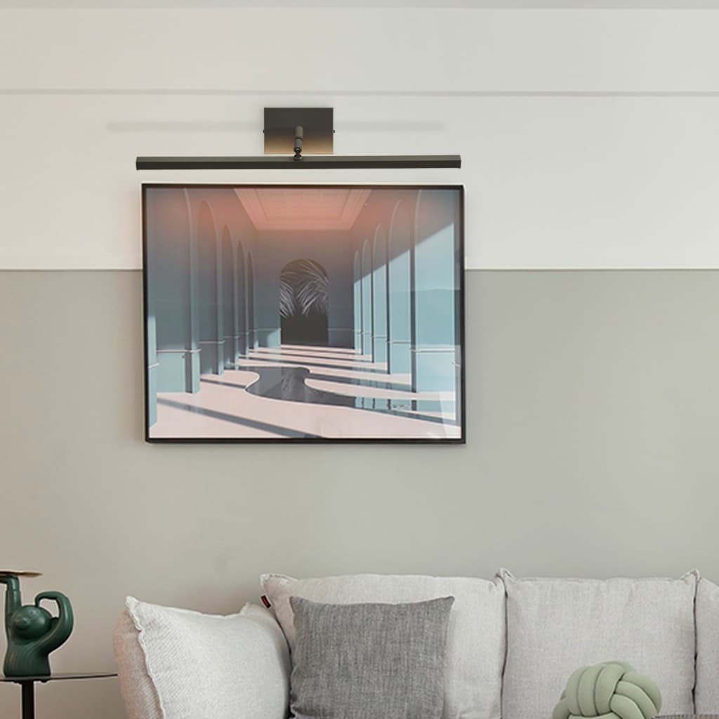 Arandela Espelho Fit Quadro AF011 Led 110v 50cm Preto 3000K