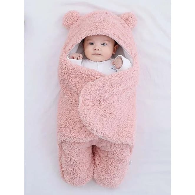 Saco de Dormir para Bebê ROSA - 64 cm - Fofinho - Envio Imediato