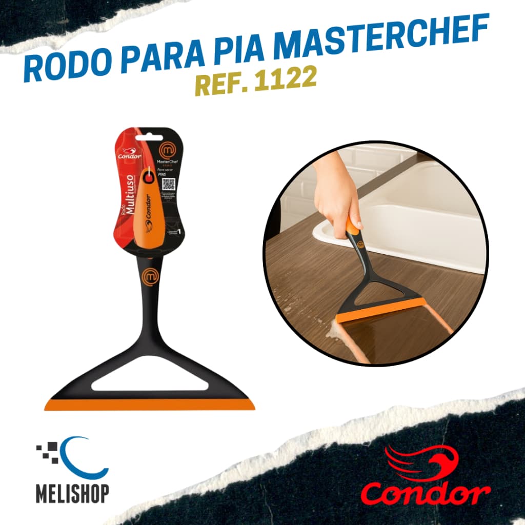 Rodo Multiuso MasterChef Brasil 20cm Condor Para Pia Leve Prático e Resistente