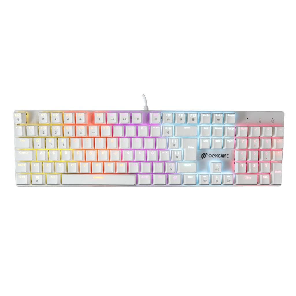 Teclado Gamer RGB Mecânico Switch Red Outemu TC701 Guardian Padrão ABNT Backlight Rainbow