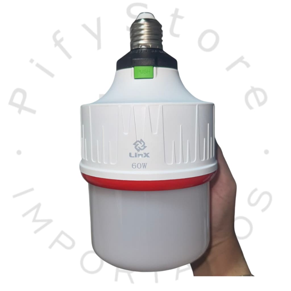 Lâmpada De Emergência 60w 6h Após Faltar Energia Led Bivolt