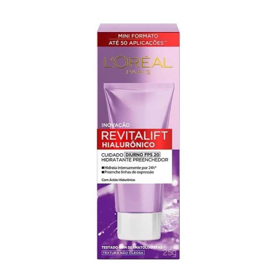 Creme Hidratante Facial Anti-idade L'Oréal Paris Revitalift Hialurônico Diurno FPS20 25g