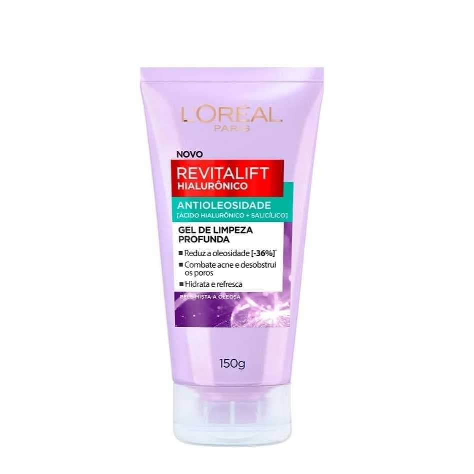 Gel de Limpeza Antioleosidade L'Oréal Paris Hialurônico 150g