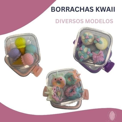 Borracha Fofa Kawaii Papelaria Divertida