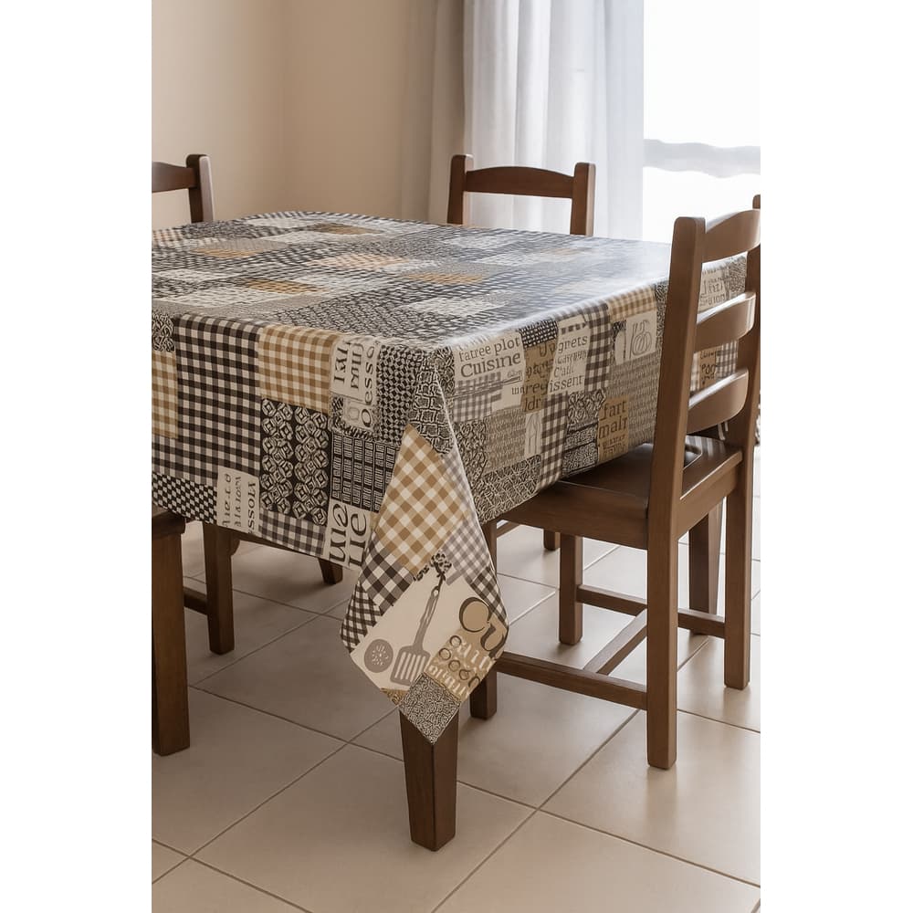 Toalha de Mesa  Térmica e impermeável, para mesas, por Metro, 4,6,8,10 cadeiras - Pvc