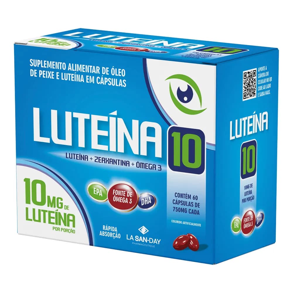 Luteína + Ômega 3 60 Cápsulas - La San-Day
