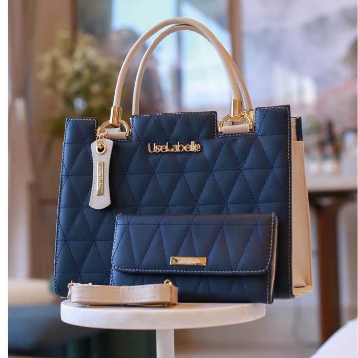 Bolsa Feminina Estruturada Resistente Couro Feminino com Carteira Soft Luxo + Alça de Ombro