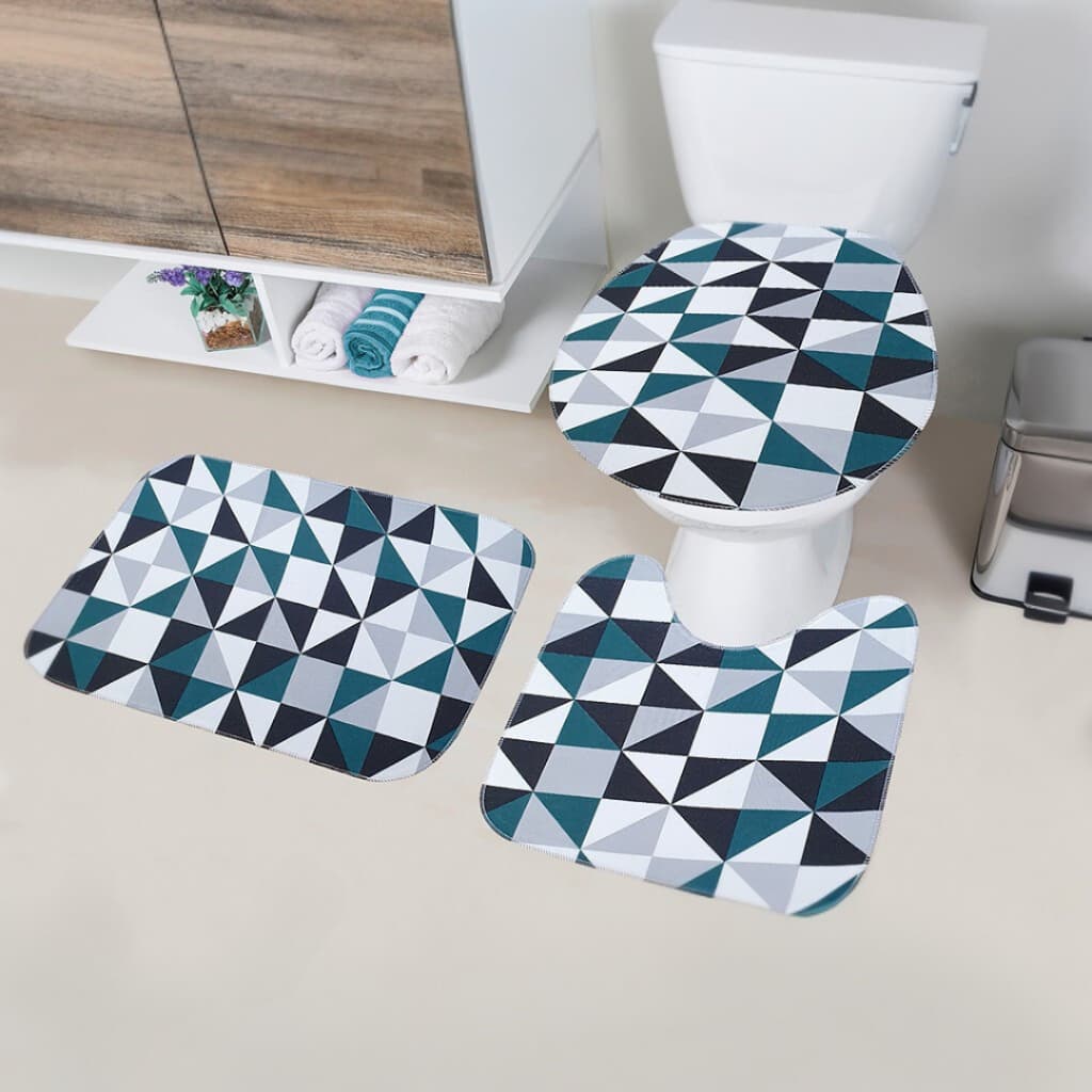 Kit Banheiro 6 Peças Tapetes Antiderrapante Envio Imediato