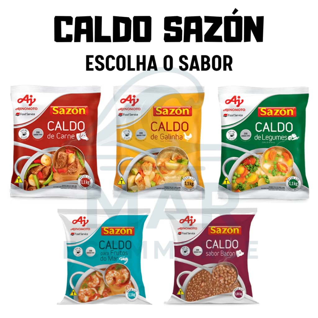 Caldo em Pó Sazón Profissional Ajinomoto Food Service - Escolha o Sabor