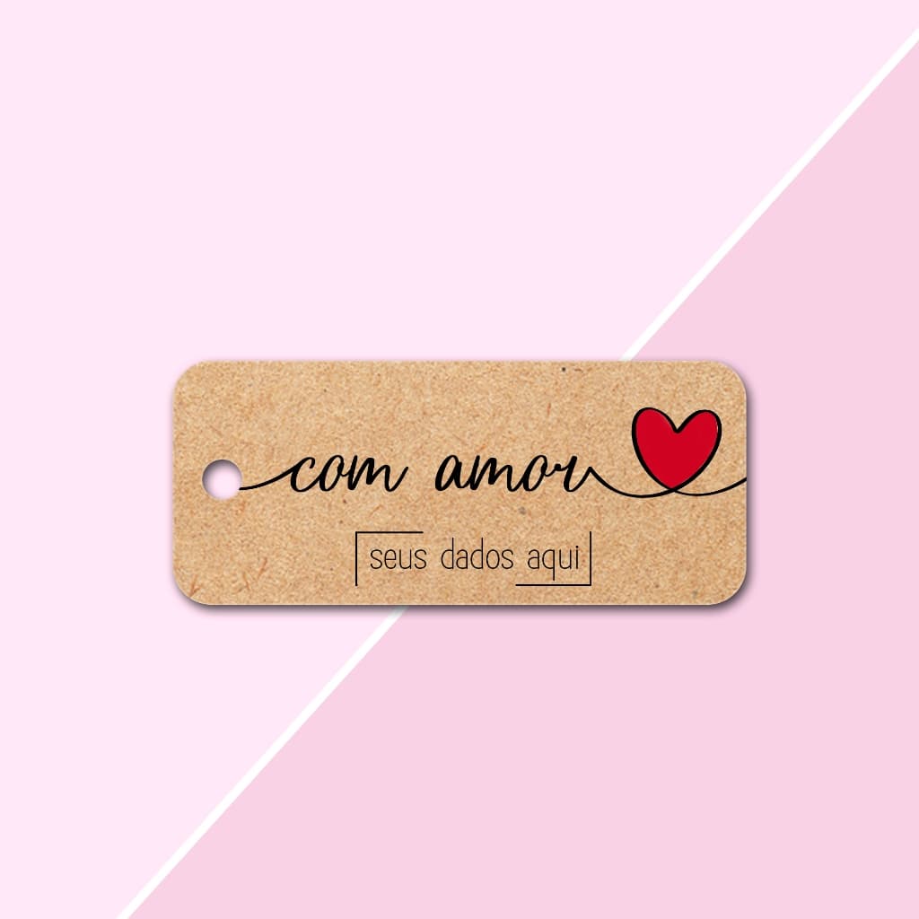 Tags PAPEL Kraft Personalizada Etiqueta5,5cm x 2,5cm Agradecimento p/ Cliente, para lembrancinhas,