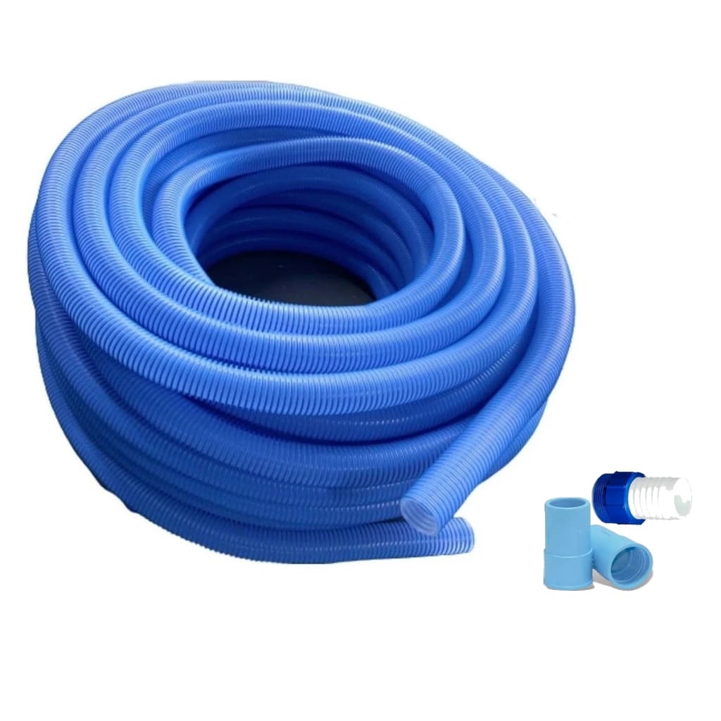 5 METROS Mangueira Siliconada Para Piscinas Flexível Com adaptador e ponteira  Para Limpeza