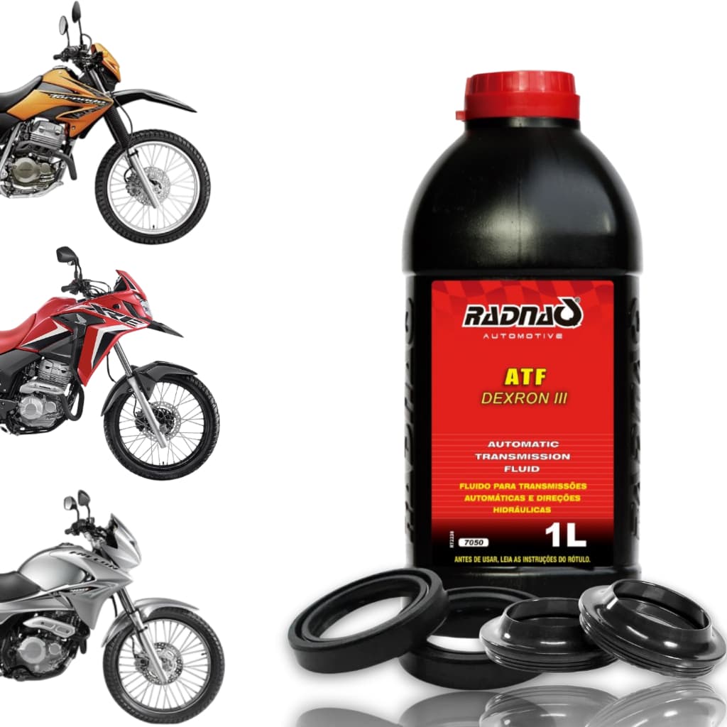 Retentor Bengala + Guarda Pó + Óleo Atf Xr250 Xre300 Nx400
