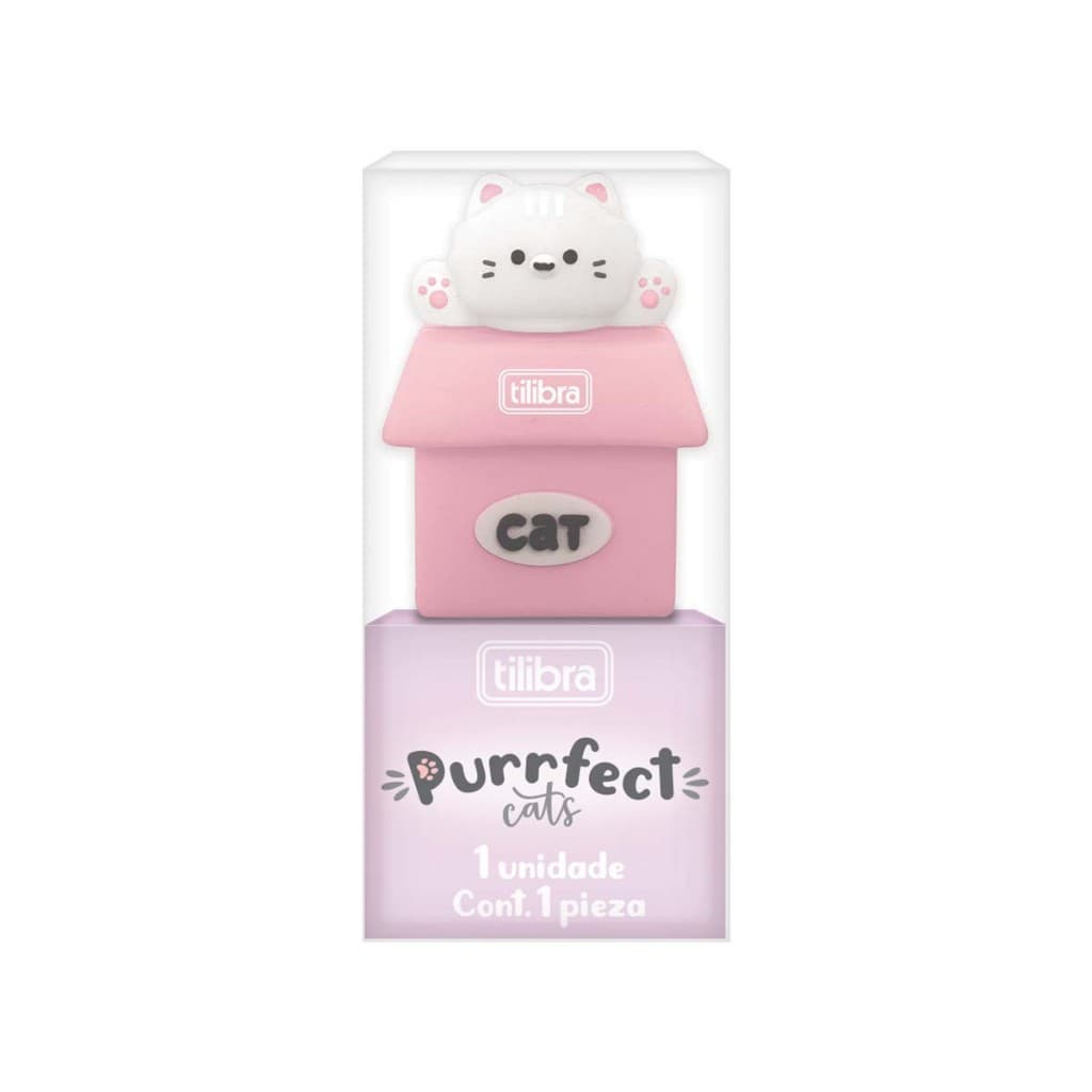 Apontador Tilibra Purrfect 1 furo gatinho