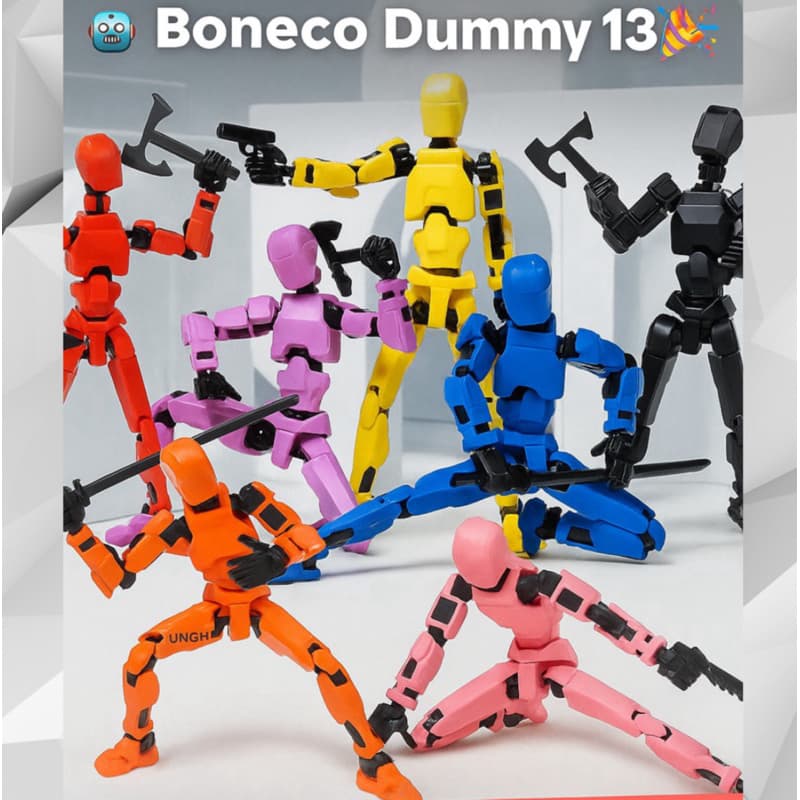 Boneco Dummy 13 Boneco Articulado e Divertido