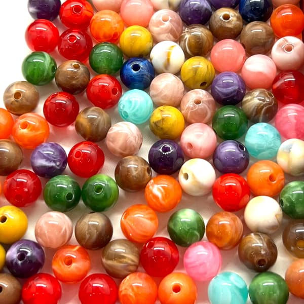 Bola Resina 10mm 500g Para Artesanato bijuterias em Geral
