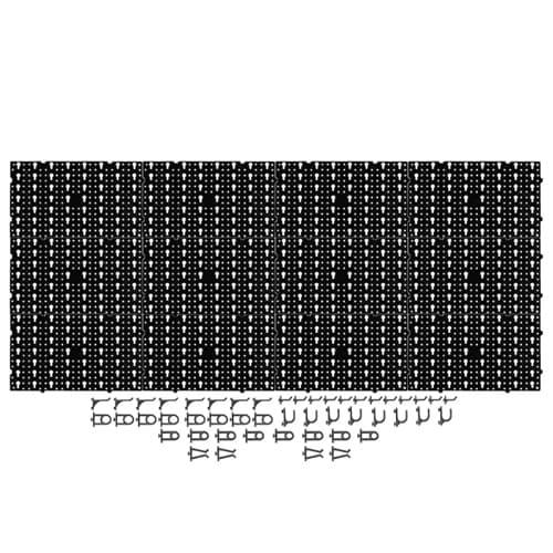 Kit Painel De Parede Organizador De Ferramentas 12 Placas + 48 Ganchos