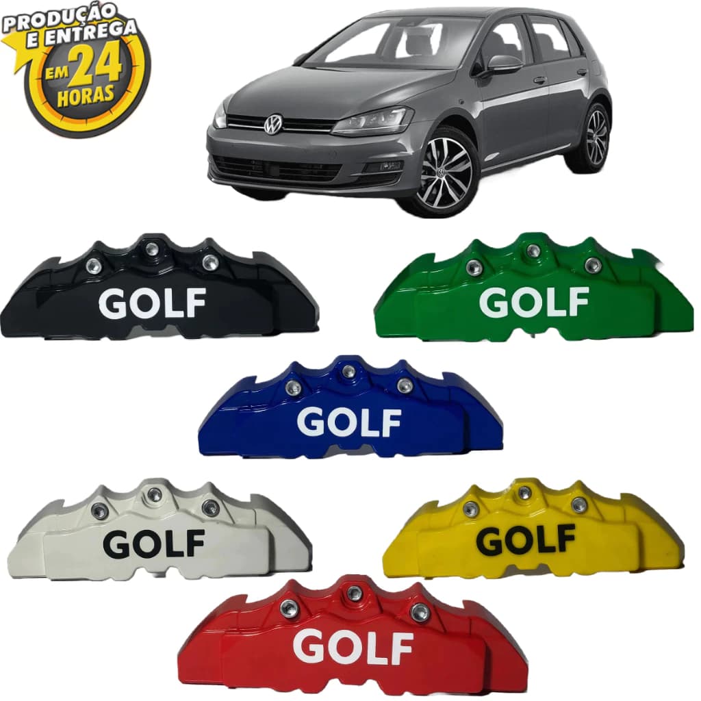 Capa Pinça Freio Golf Esportiva – Kit 4 Unidades + Cola Grátis