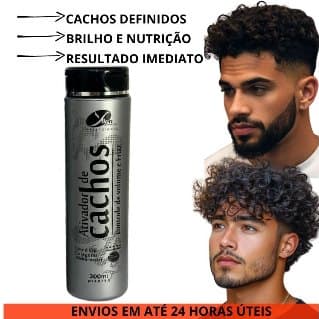 Ativador de Cachos Masculino Brilho Definição Hidratação profunda Antifrizz para Homem 300mL