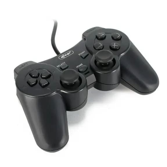 Controle Joystick Black para PS2 com Fio Novo | Compatível com PlayStation 2