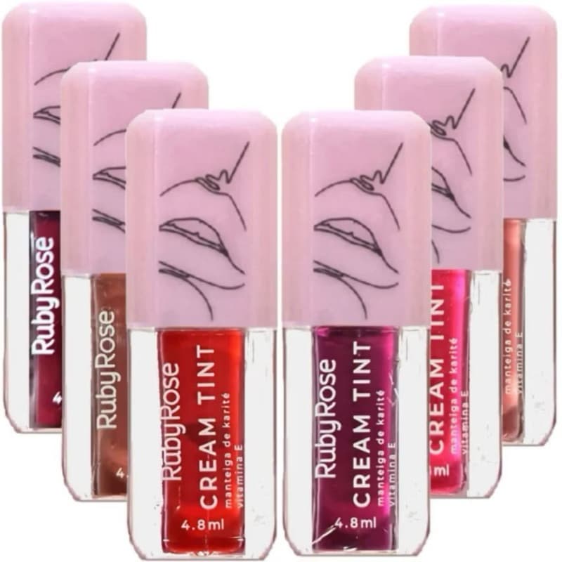 Cream Tint 2x1 Batom e Sombra - Ruby Rose Hot Sale-HB8233