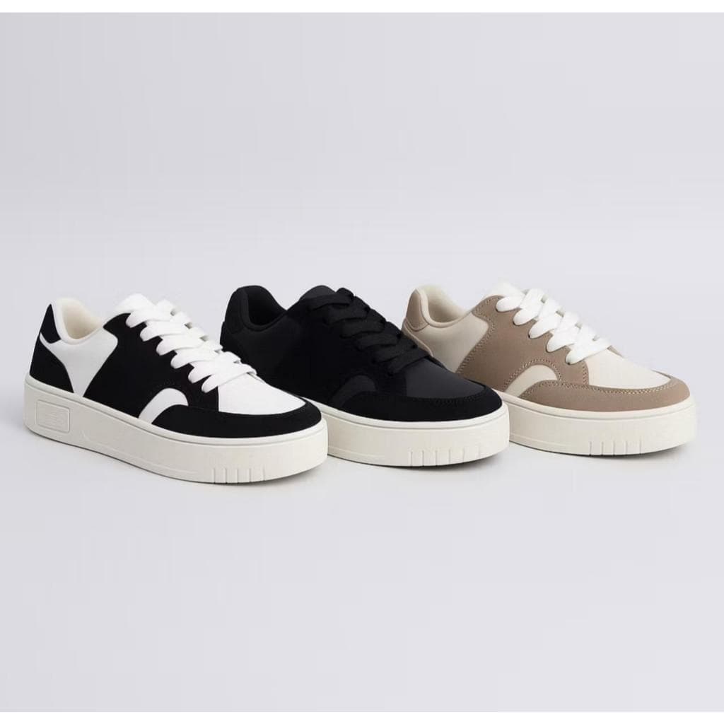 Tênis Casual Feminino Street Newb Confortável | Estilo Urbano para o Dia a Dia – Cores Neutras