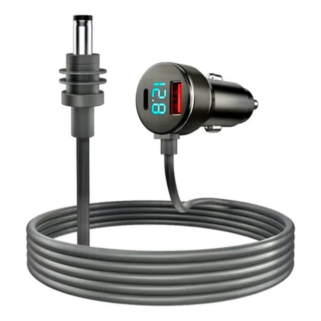 Carregador Veicular com Cabo p/ Starlink | 2m – Mantenha Seu Starlink Sempre Ligado