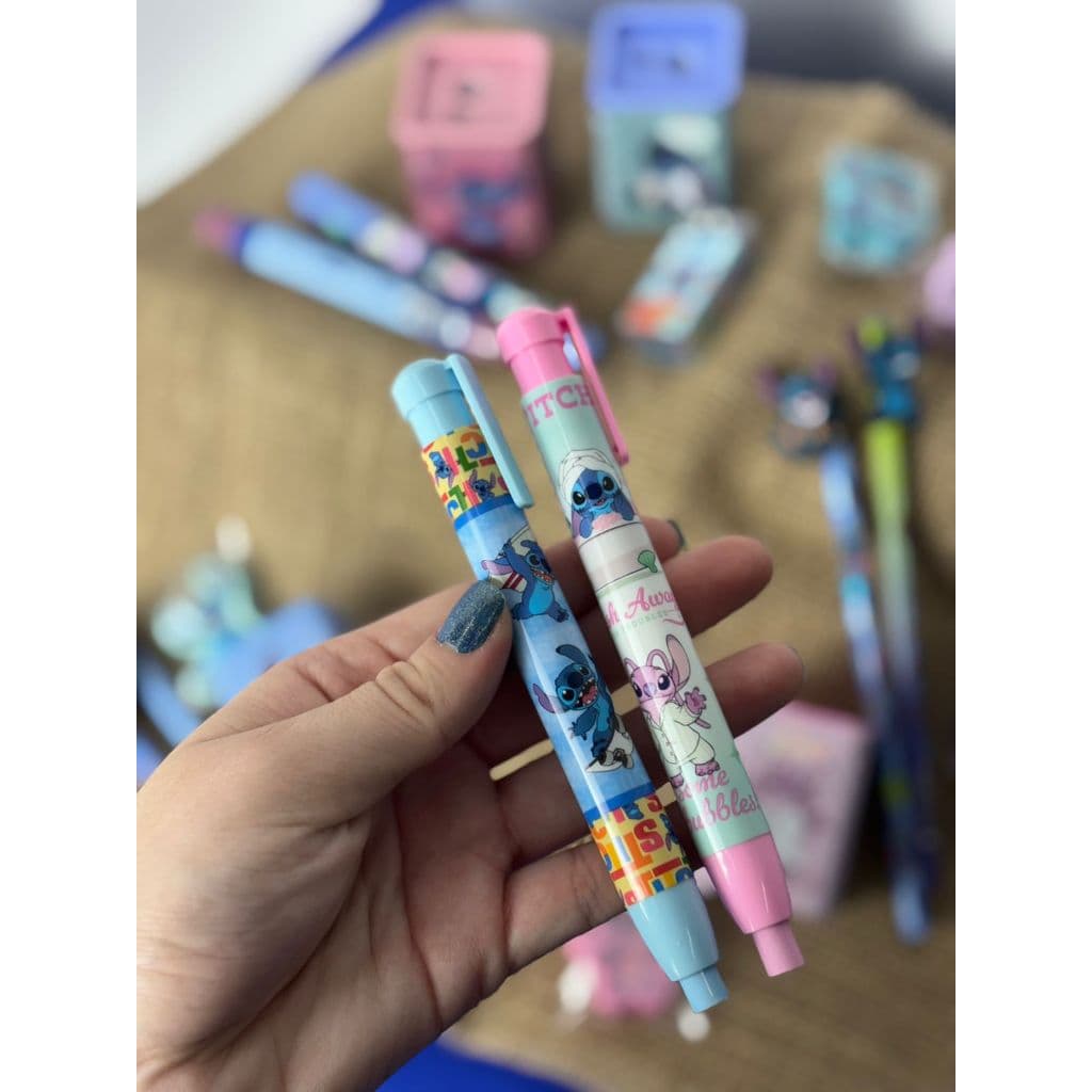 CANETA BORRACHA STITCH MOLIN CORES