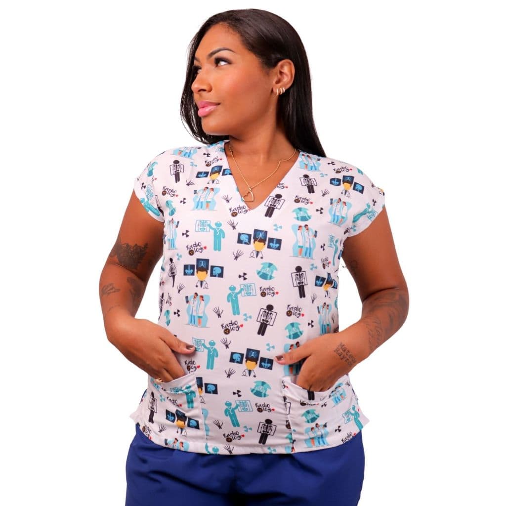 Scrub Conjunto Pijama Cirúrgico/Hospitalar (RADIOLOGIA ref:28)Conforto, Qualidade e Durabilidade