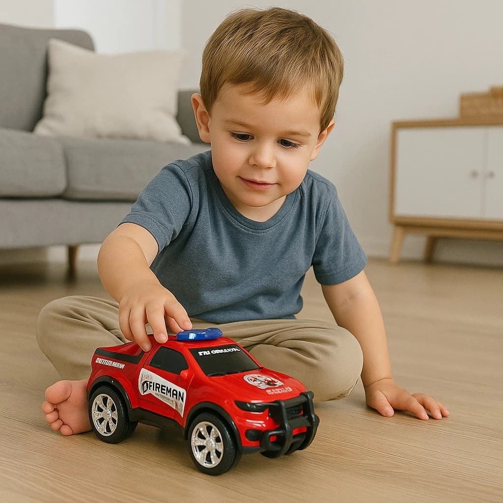 Caminhonete de Bombeiros HYTOP Crianças Presentes Diversão Veículo Carrinho Infantil Brinquedos