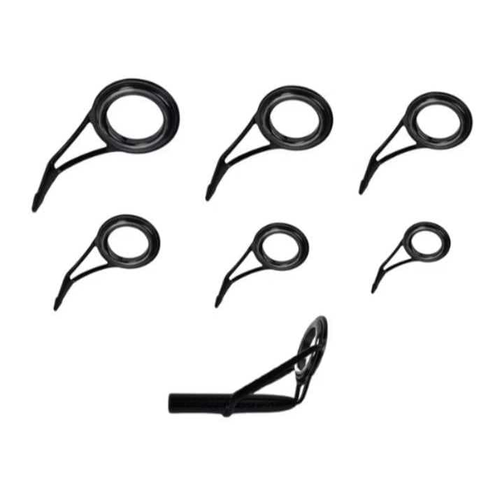 Kit Ponteira + 6 Passadores Pata Simples Black🎣 Reparo • Reposição • Customização
